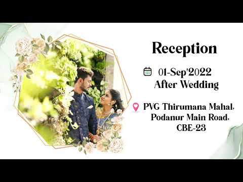 Raja &amp; Manisha - Wedding Invitation