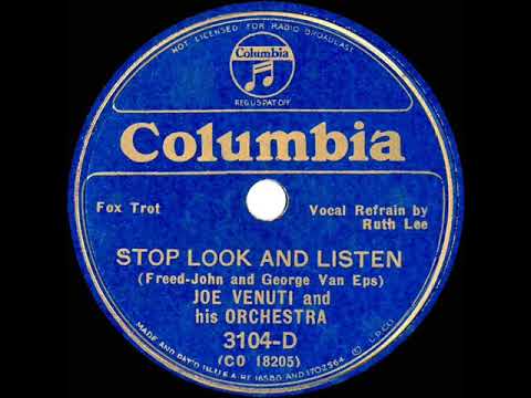 1935 Joe Venuti - Stop Look And Listen (Ruth Lee, vocal)
