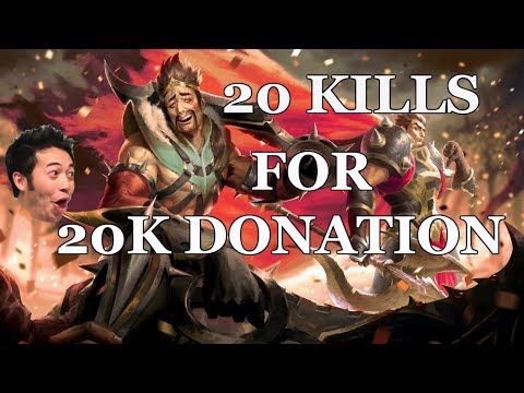 Imaqtpie - 20 KILLS FOR $20,000 DONATION?!? - FULL DRAVEN GAMEPLAY - League of Legends