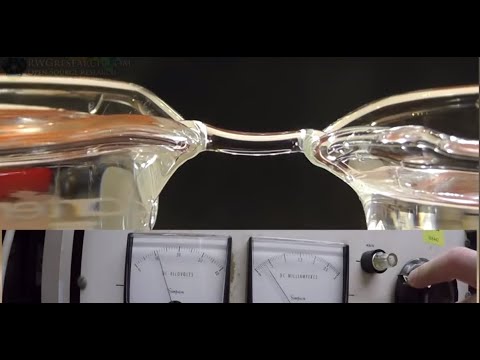 Water responds to frequencies. Strange but true.