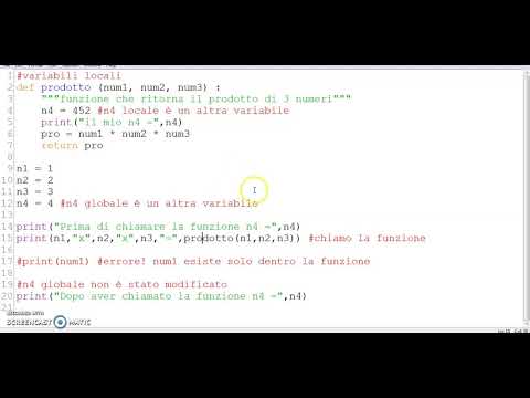 Py 08 Variabili Locali e Globali