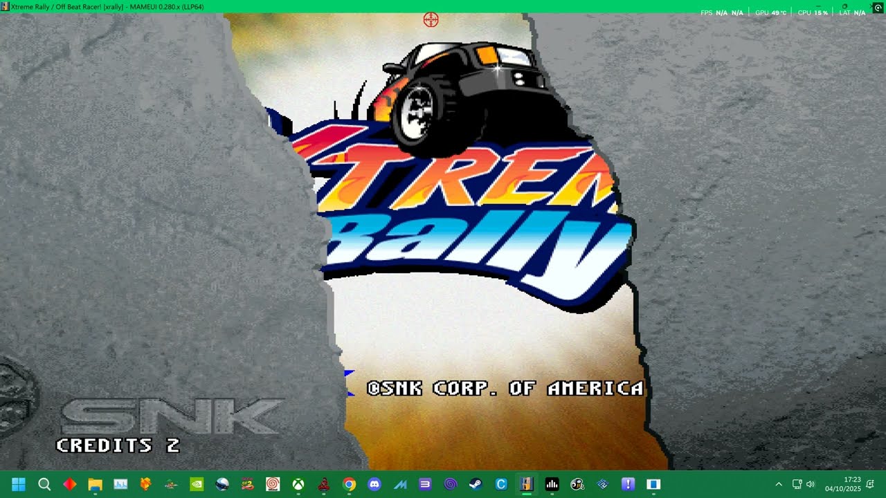 MAME 282 - XTREME RALLY - HYPER NEO GEO 64 -  FULL WORKING SOUND - CHAMPIONSHIP MODE -4K UK ARCADES