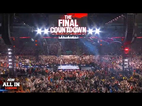 Bryan Danielson's Epic 'Final Countdown' Entrance at AEW: All In London 2024!