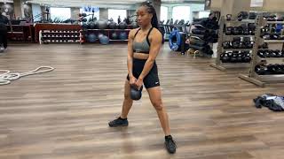 Single Kettlebell Sumo RDL exercise video thumbnail