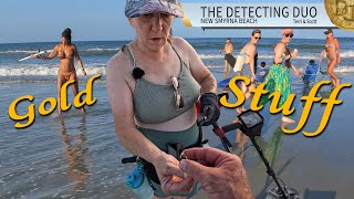 Gold Stuff Finds Metal Detecting New Smyrna Beach Florida | The Detecting Duo S04 E32