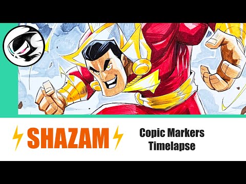 SHAZAM⚡️ - Copic Markers Timelapse
