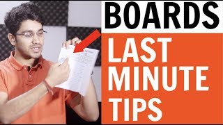 How to study for Class 12 Board Exams | Last minute tips