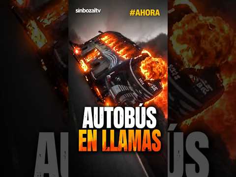 🚨 ELN INCENDIÓ AUTOBÚS EN SANTANDER PASAJEROS FUERON OBLIGADOS A BAJAR ANTES DEL INCENDIO