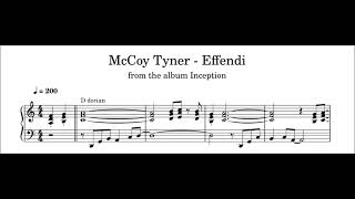 McCoy Tyner - Effendi - Piano Transcription (Sheet Music in Description)