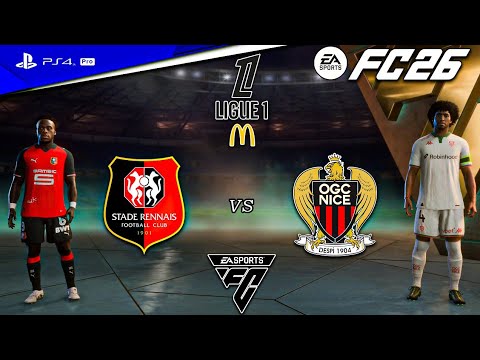 FC26 - Stade Rennais vs. OGC Nice - Ligue 1 Match Gameplay - 25/26 | PS4™ Pro [4K HDR]