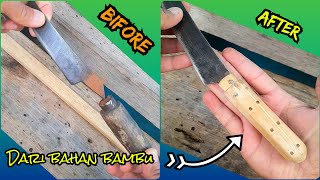 Download lagu TUTORIAL membuat gagang pisau menggunakan bambu mp3