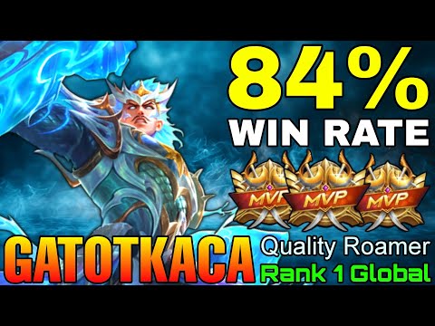 84% Win Rate Gatotkaca MVP Tank - Top 1 Global Gatotkaca by Quality Roamer - Mobile Legends