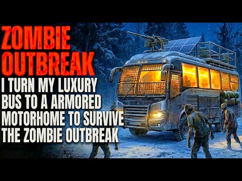 ZOMBIE OUTBREAK: I Turn My Luxury Bus To A Armoured MotorHome To Survive The Zombie Outbreak