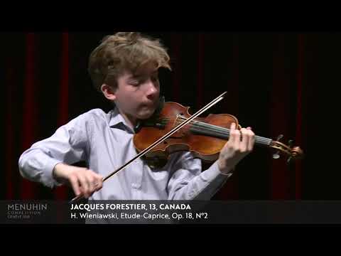 Jacques Forestier performs Wieniawski's Etude-Caprice Op. 18, No. 2