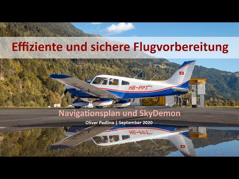 Effiziente und sichere Flugvorbereitung mit dem Navigationsplan und mit SkyDemon
