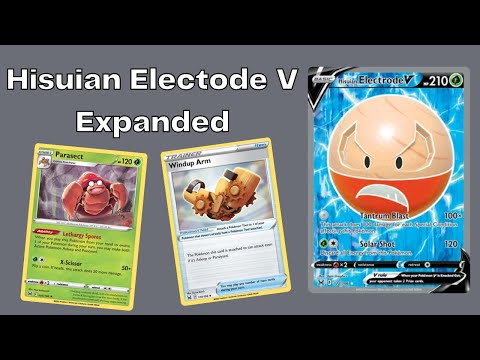 Hisuian Electrode does 330 damage for NO ENERGY!!-Expanded Deck Showcase and Battles PTCGO