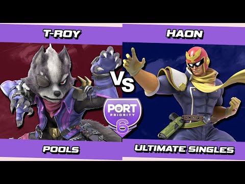 Port 6 Pools - T-Roy (Wolf) Vs. Haon (Captain Falcon) SSBU Ultimate Tournament