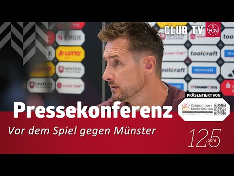 RE-LIVE: Die PK mit Miro Klose vor dem Spiel gegen Münster