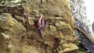 Video thumbnail of Helicopter, V6. Rocktown