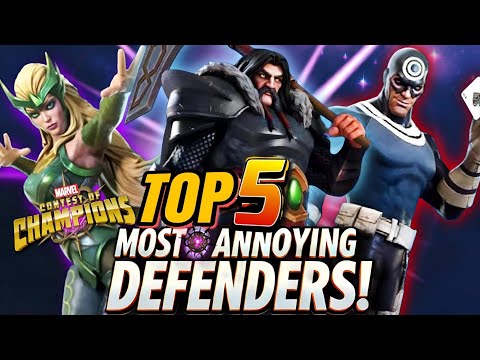 Top 5 Most Annoying "DEFENDERS" in Marvel Contest of  Champions!