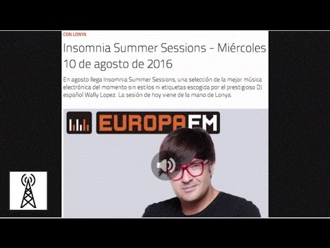 Lonya Guest Mix for Wally Lopez Insomnia Europa FM