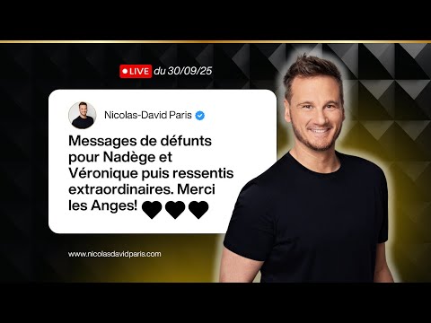 Retrouvez Nicolas-David Paris en Live! Messages de vos Anges et bien plus encore!