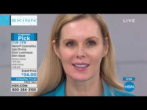 Skinn Cosmetics – Divine Elixir – Maske für strahlende Haut, 2er-Pack