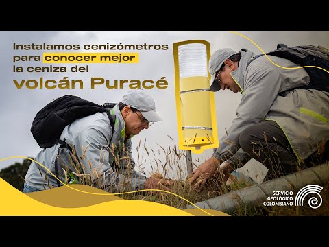 Instalamos cenizómetros para conocer mejor la ceniza del volcán Puracé