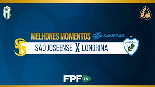 SÃO JOSEENSE 1X1 LONDRINA | MELHORES MOMENTOS SANEPAR | PARANAENSE 2026 | QUARTAS DE FINAL - IDA
