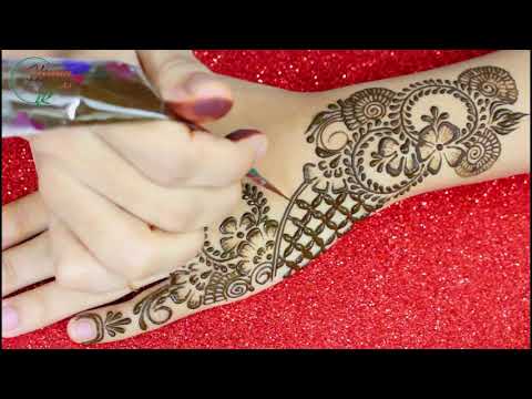 Step by Step Floral Mehndi Design Arabic Style for Back Hand | Simple Easy Arebic Mehendi |HENNA ART