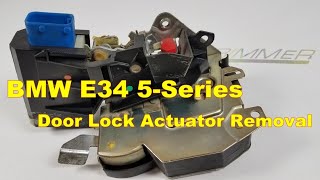 How to remove door lock latch on BMW E34 5-Series 1990-95