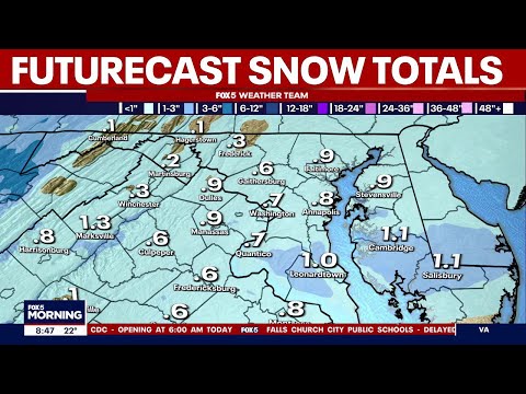 DC snow forecast: Winter weather possible Tuesday into Wednesday