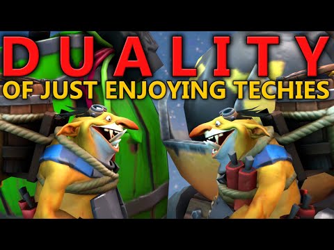 The Duality of Just Enjoying Techies - DotA 2 Funny Moments