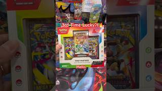 Third time’s the charm… right? 😭 First Partner Box opening 👀🔥#pokemon #pokemoncards #pokemontcg