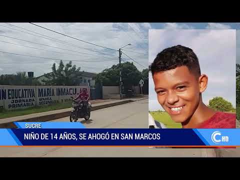 Niño de 14 años, se ahogó en San Marcos