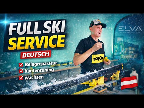 Perfekten Ski-Service selbst machen von A–Z ❄️ Kanten schleifen, Ski wachsen & Belag reparieren
