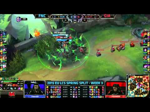 Fnatic vs  Giants Highlights ( Fnatic vs GIANTS Gaming ) - 2015 EU LCS Spring W3D2