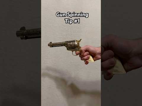 Gun spinning tip. Single action revolver tricks