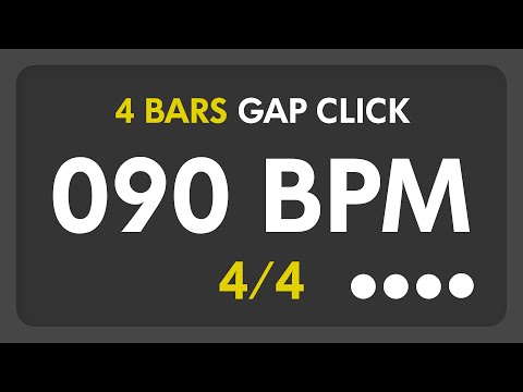 90 BPM - Gap Click - 4 Bars (4/4)