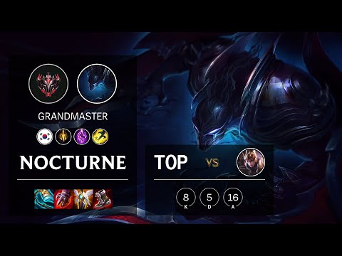 Nocturne Top vs Quinn - KR Grandmaster Patch 11.4