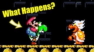 Super Mario World - What happens when Yoshi enters Castles?