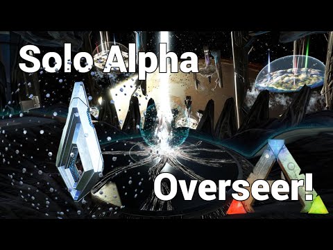 Solo Alpha Overseer Full Fight! ARK Survival Evolved!