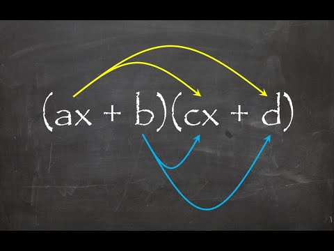 Expanding the product of two binomials