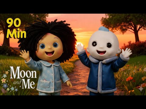 Calming Bedtime Stories for Toddlers ❤️ Moon and Me 90 Minute Compilation