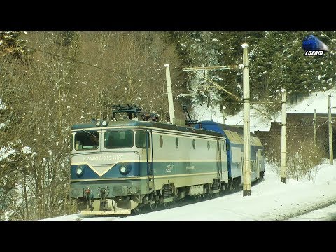 Trenuri in Zăpadă/Trains in Snow/Züge in Schnee in Predeal, România - 02 March 2018