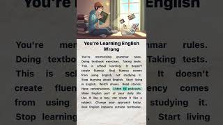 You're Learning English Wrong | English Reading and Listening Practice #englishforbeginners