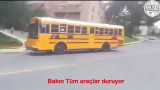 Kanada da okul servisi durduğunda hayatta durur