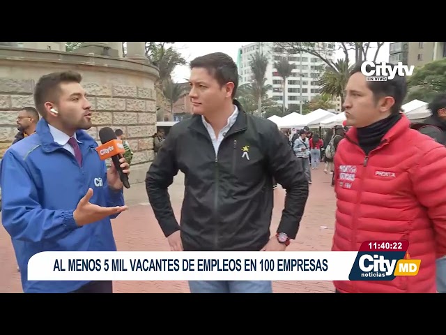 ¡Trabajo sí hay en Bogotá! Más de 5.000 vacantes disponibles en Megaferia de empleo