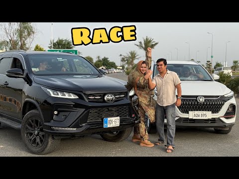 FORTUNER vs OSHAN DRAG RACE 😎 MAMI and WALEED KON JEETA ?