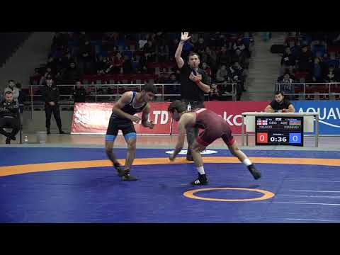 1/16 final FS - 55 kg: Nika Meladze (GEO) - Fəqan Mirzəyev (AZE)